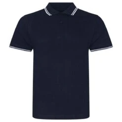 Just Polos AWDis Stretch Tipped Piqué Polo Shirt -XAMAX jp003 nv 2fwh front