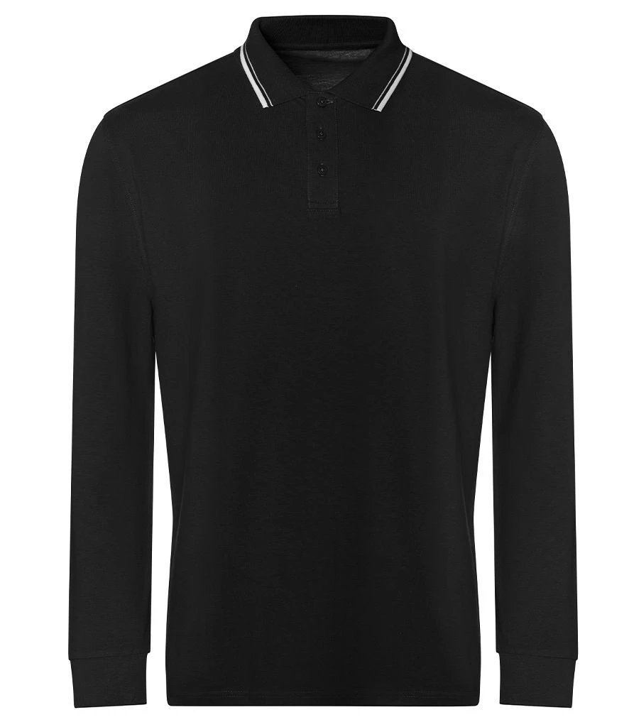Just Polos AWDis Long Sleeve Tipped 100 Polo Shirt 20 Just Polos AWDis Long Sleeve Tipped 100 Polo Shirt - Image 18