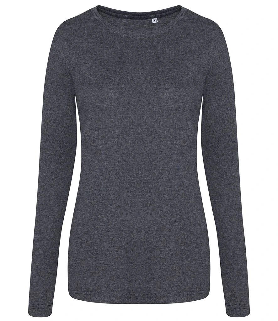 Just Ts AWDis Ladies Long Sleeve Tri-blend T Shirt 5 Just Ts AWDis Ladies Long Sleeve Tri-blend T Shirt - Image 3