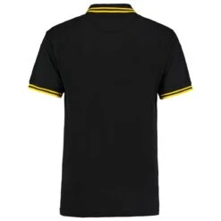 Kustom Kit Classic Fit Tipped Collar Polo -XAMAX k409 bk 2fyl back