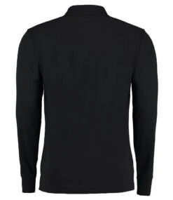 Kustom Kit Long Sleeve PolyCotton Piqué Polo Shirt -XAMAX k430 blk back 5