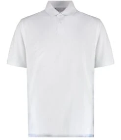 Kustom Kit Regular Fit Cooltex® Plus Premium Pique Polo -XAMAX k444 whi front 1