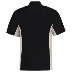 Kustom Kit Classic Fit Track Polo 38 Kustom Kit Classic Fit Track Polo -XAMAX k475 bk 2fgy back