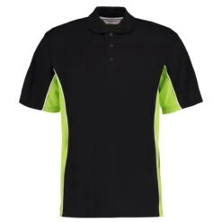 Kustom Kit Classic Fit Track Polo 31 Kustom Kit Classic Fit Track Polo -XAMAX k475 bk 2flm front