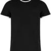 Kustom Kit Fashion Fit Ringer Tee 1 Kustom Kit Fashion Fit Ringer Tee -XAMAX k508 bk 2fwh front