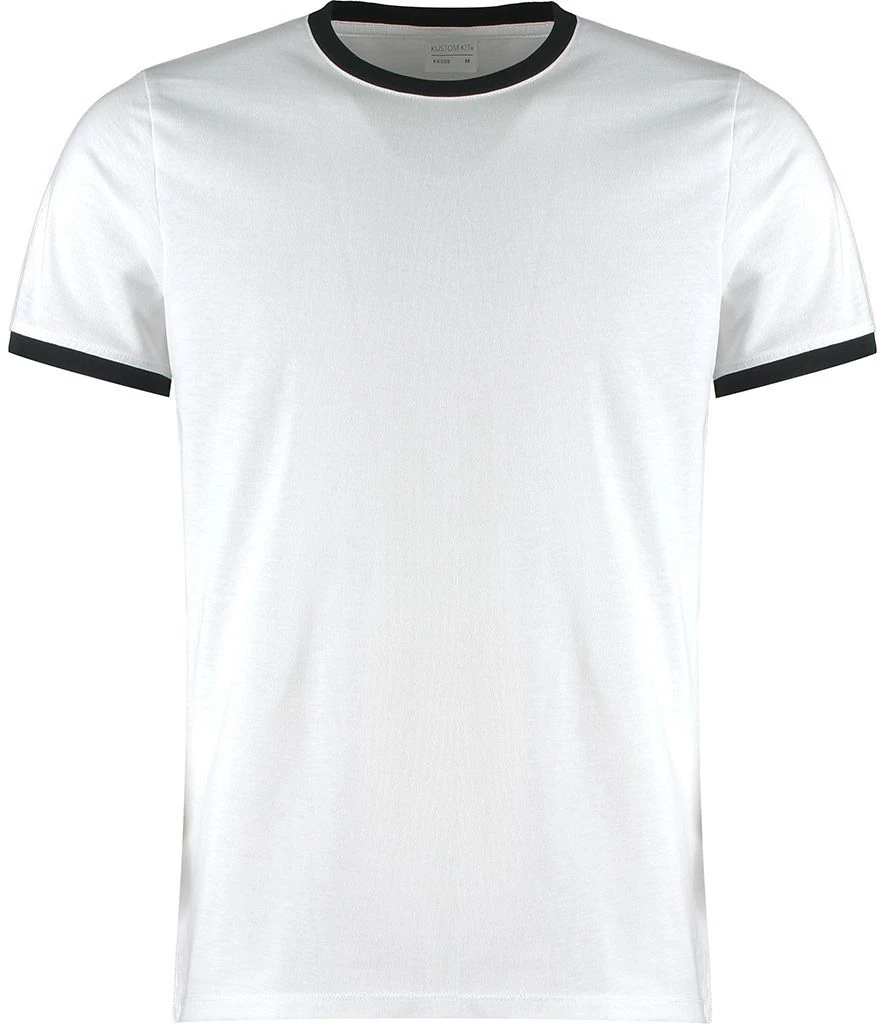 Kustom Kit Fashion Fit Ringer Tee 8 Kustom Kit Fashion Fit Ringer Tee - Image 6