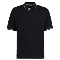 Kustom Kit Classic Fit St Mellion Polo Shirt -XAMAX k606 bk 2fwh front