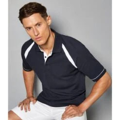 Kustom Kit Classic Fit Oak Hill Polo 34 Kustom Kit Classic Fit Oak Hill Polo -XAMAX k615 nv wh model 1 hero