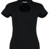 Kustom Kit Ladies Keyhole Neck Corporate Top 2 Kustom Kit Ladies Keyhole Neck Corporate Top -XAMAX k755 blk front