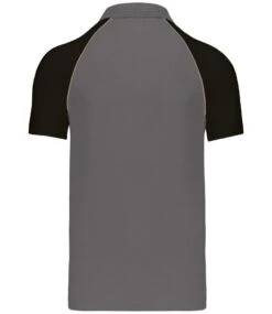 Kariban Baseball Cotton Piqué Polo Shirt -XAMAX kb226 sl 2fbk back