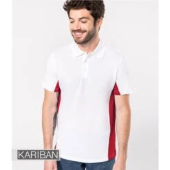 Kariban Flag PolyCotton Piqué Polo Shirt -XAMAX kb232 wh rd model 1 hero