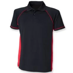Finden + Hales Performance Panel Polo Shirt -XAMAX lv310 bk 2frd front 1 3