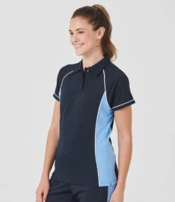 Finden + Hales Ladies Performance Piped Polo Shirt -XAMAX lv371 n s w model 1
