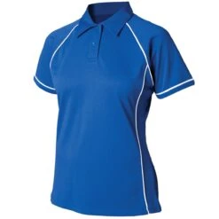 Finden + Hales Ladies Performance Piped Polo Shirt -XAMAX lv371 ry 2fwh front
