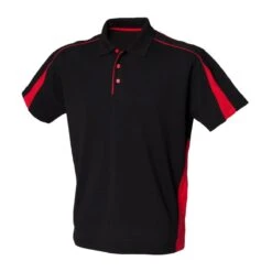 Finden + Hales Club PolyCotton Piqué Polo Shirt -XAMAX lv390 bk 2frd front 1