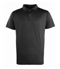 Premier® Premier Coolchecker Stud Piqué Polo Shirt -XAMAX pr612 blk front 3