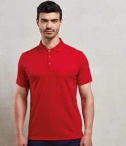 Premier® Premier Coolchecker Piqué Polo Shirt -XAMAX pr615 red model 1 hero 1
