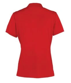 Premier® Premier Ladies Coolchecker Piqué Polo Shirt 37 Premier® Premier Ladies Coolchecker Piqué Polo Shirt -XAMAX pr616 red back 1