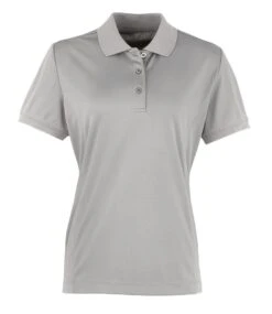 Premier® Premier Ladies Coolchecker Piqué Polo Shirt 36 Premier® Premier Ladies Coolchecker Piqué Polo Shirt -XAMAX pr616 sil front 6