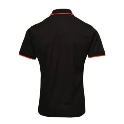 Premier® Premier Contrast Coolchecker Piqué Polo Shirt -XAMAX pr618 bk 2for back