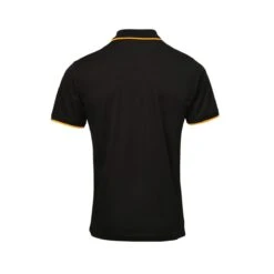 Premier® Premier Contrast Coolchecker Piqué Polo Shirt -XAMAX pr618 bk 2fsu back