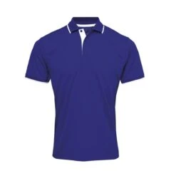 Premier® Premier Contrast Coolchecker Piqué Polo Shirt -XAMAX pr618 ry 2fwh front