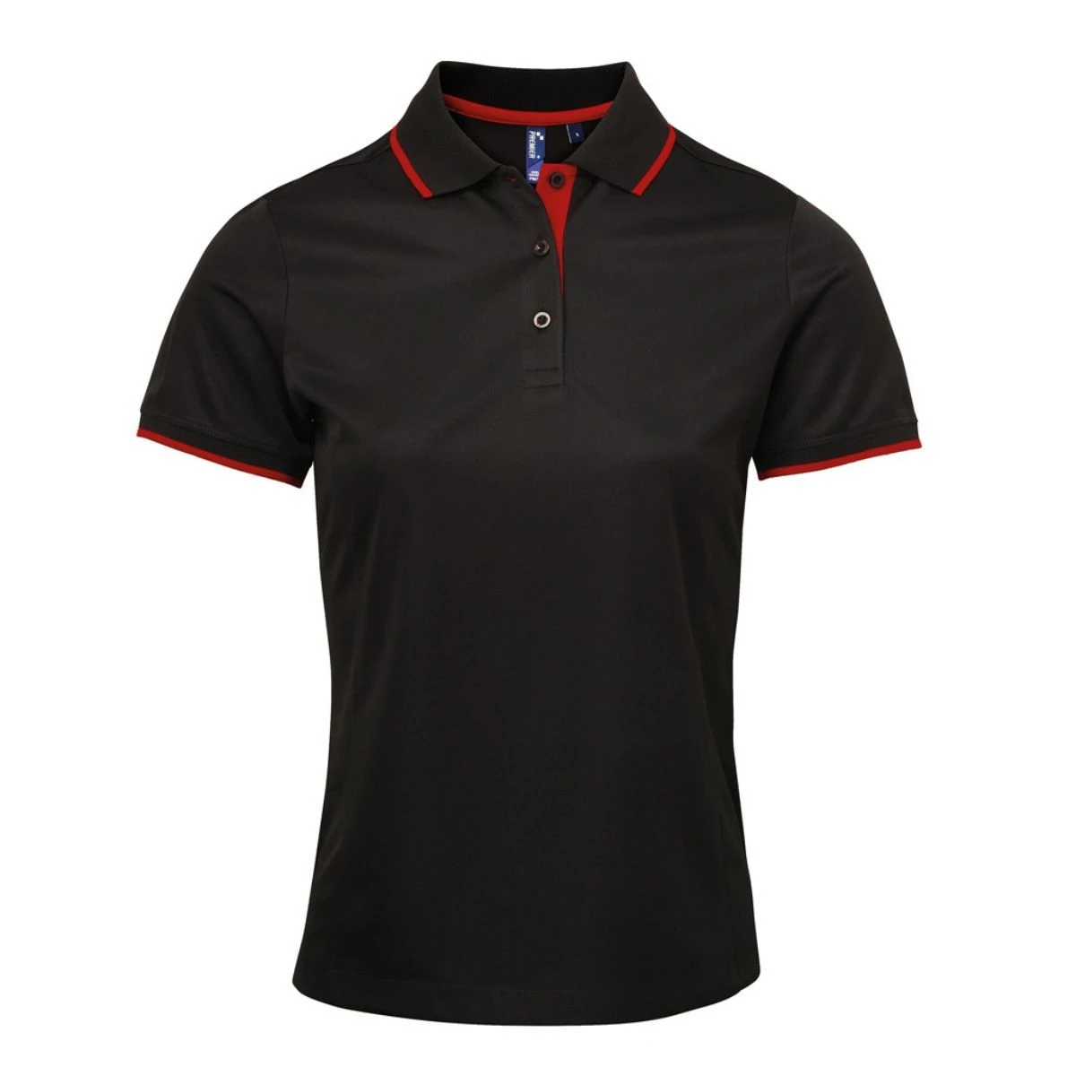 Premier® Premier Ladies Contrast Coolchecker Piqué Polo Shirt 3 Premier® Premier Ladies Contrast Coolchecker Piqué Polo Shirt
