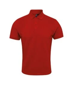Premier® Premier Coolchecker Plus Piqué Polo Shirt 35 Premier® Premier Coolchecker Plus Piqué Polo Shirt -XAMAX pr630 red front