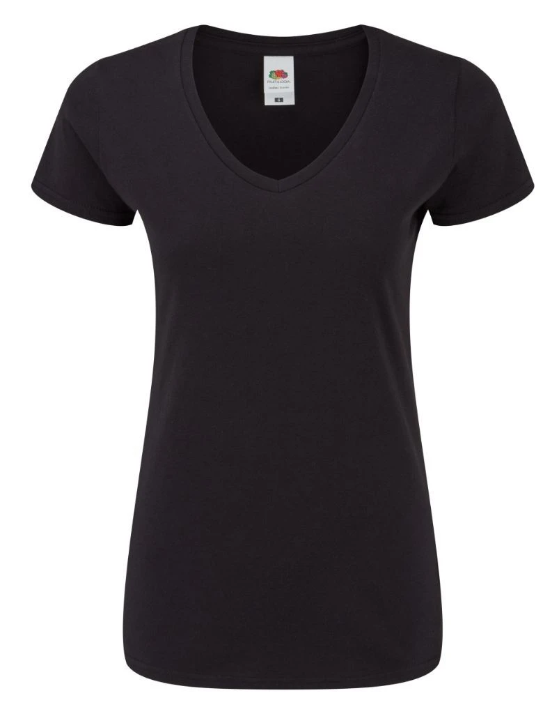 Fruit Of The Loom Ladies Iconic 150 V-Neck T 3 Fruit Of The Loom Ladies Iconic 150 V-Neck T