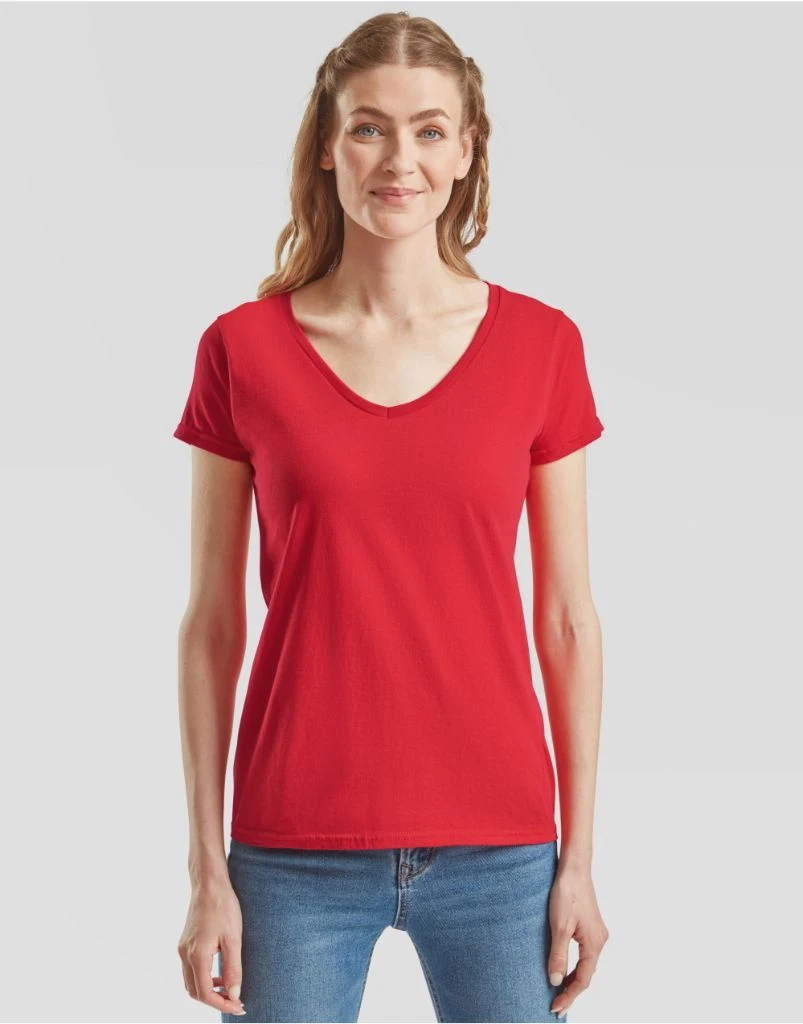 Fruit Of The Loom Ladies Iconic 150 V-Neck T 10 Fruit Of The Loom Ladies Iconic 150 V-Neck T - Image 8