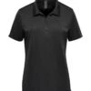 Stormtech Ladies Treeline Performance Polo Shirt 2 Stormtech Ladies Treeline Performance Polo Shirt -XAMAX pts1w blk front
