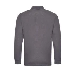 Pro RTX Pro Long Sleeve Piqué Polo Shirt -XAMAX rx102 solidgrey back