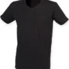 SF Men Feel Good Stretch V Neck T Shirt 1 SF Men Feel Good Stretch V Neck T Shirt -XAMAX sf122 blk front