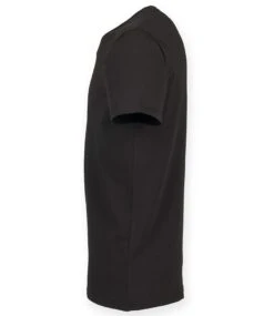 SF Men Feel Good Stretch V Neck T Shirt -XAMAX sf122 blk left 2