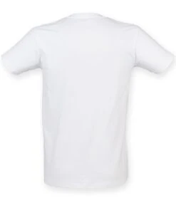 SF Men Feel Good Stretch V Neck T Shirt -XAMAX sf122 whi back