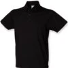 SF Men Stretch Piqué Polo Shirt 2 SF Men Stretch Piqué Polo Shirt -XAMAX sf42 blk front