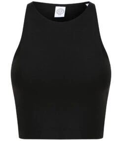 SF Ladies Cropped Top 32 SF Ladies Cropped Top -XAMAX sk106 blk front 2