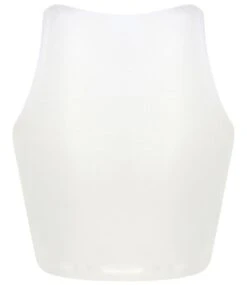 SF Ladies Cropped Top 26 SF Ladies Cropped Top -XAMAX sk106 whi back