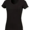 SF Ladies Feel Good Stretch V Neck T Shirt -XAMAX sk122 blk front