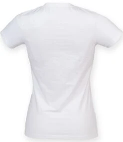 SF Ladies Feel Good Stretch V Neck T Shirt -XAMAX sk122 whi back