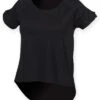 SF Ladies Drop Tail T Shirt -XAMAX sk233 blk front