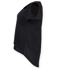 SF Ladies Drop Tail T Shirt 24 SF Ladies Drop Tail T Shirt -XAMAX sk233 blk left