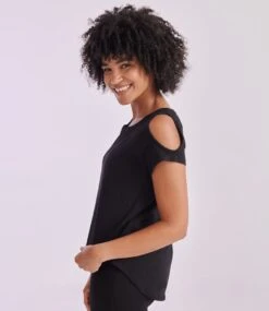 SF Ladies Drop Tail T Shirt 36 SF Ladies Drop Tail T Shirt -XAMAX sk233 blk model 2 2