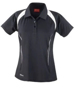 Spiro Ladies Team Spirit Polo Shirt -XAMAX sr177f bk 2fwh front 3