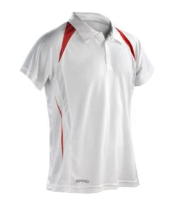 Spiro Mens Team Spirit Polo Shirt 32 Spiro Mens Team Spirit Polo Shirt -XAMAX sr177m wh 2frd front