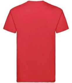 Fruit Of The Loom Mens Super Premium T -XAMAX ss10 red back