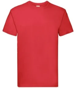 Fruit Of The Loom Mens Super Premium T -XAMAX ss10 red front