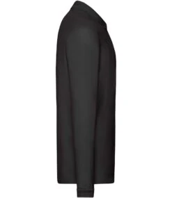 Fruit Of The Loom Mens Premium Long Sleeve Polo 24 Fruit Of The Loom Mens Premium Long Sleeve Polo -XAMAX ss24 blk right