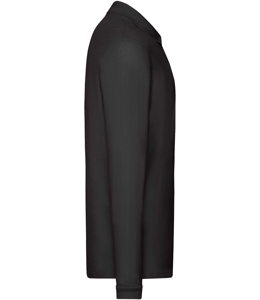 Fruit Of The Loom Mens Premium Long Sleeve Polo 5 Fruit Of The Loom Mens Premium Long Sleeve Polo - Image 3