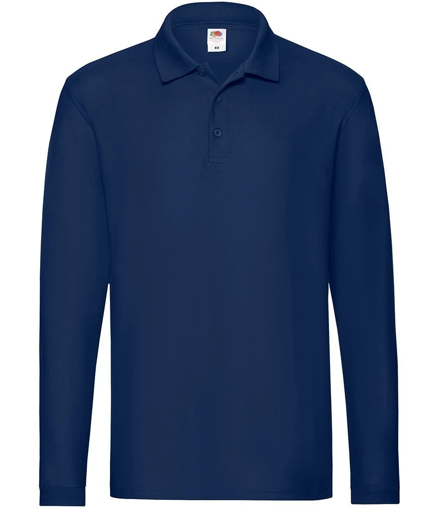 Fruit Of The Loom Mens Premium Long Sleeve Polo 17 Fruit Of The Loom Mens Premium Long Sleeve Polo - Image 15